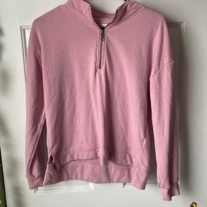 Pink half zip